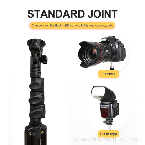 Extendable Foldable 1.3M Aluminum Handheld Selfie Tripod